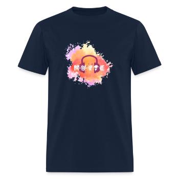 Watercolor Music Symbol - Men's T-Shirt - navy - Front - Jose (178cm)