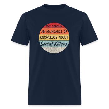 Serial Killer True Crime Retro Sunset Graphic - Men's T-Shirt - navy - Front - Jose (178cm)