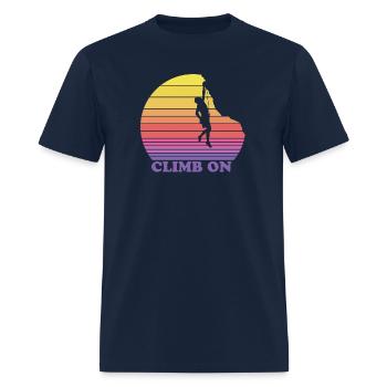 Climb on the rock - Men's T-Shirt - navy - Front - Jose (178cm)