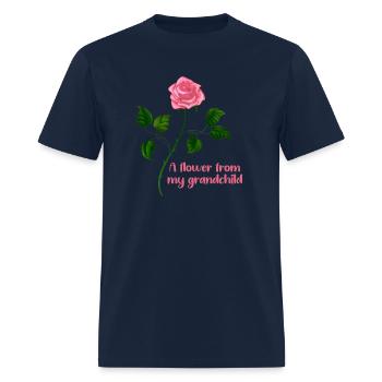 A flower from my grandchild - Men's T-Shirt - navy - Front - Jose (178cm)