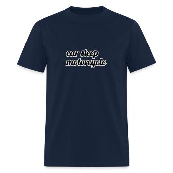 ear sleep motorcycle - Men's T-Shirt - navy - Front - Jose (178cm)