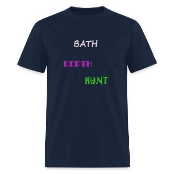BATH DEPTH HUNT - Men's T-Shirt - navy - Front - Jose (178cm)