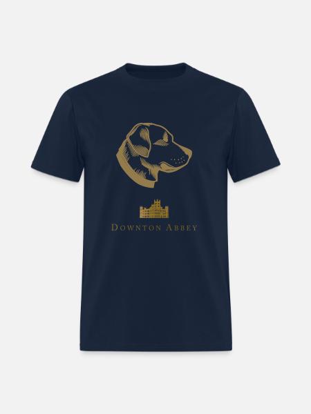 Downton Abbey Labrodaor Retriever With Logo - Men's T-Shirt - navy