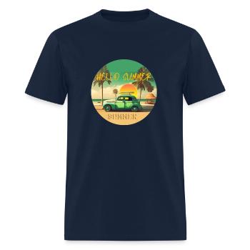 summer - Men's T-Shirt - navy - Front - Jose (178cm)