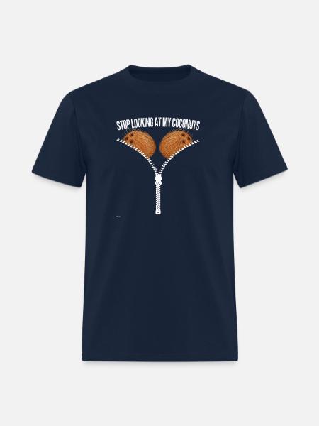 Looking Coconuts Summer Coconut - Men's T-Shirt - navy