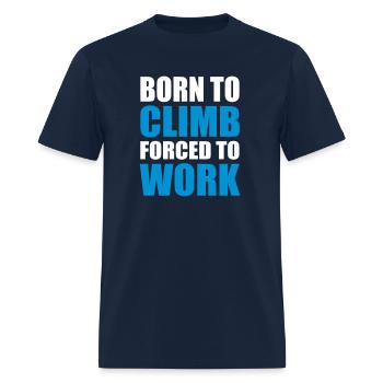 Born to climb - Men's T-Shirt - navy - Front - Jose (178cm)