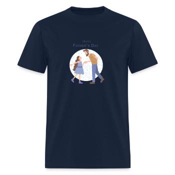 Dad and daughter - Men's T-Shirt - navy - Front - Jose (178cm)