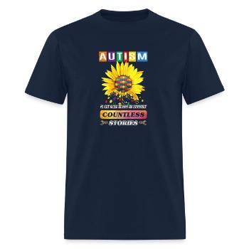 autism stories - Men's T-Shirt - navy - Front - Jose (178cm)
