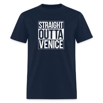 Straight Outta Venice - Men's T-Shirt - navy - Front - Jose (178cm)
