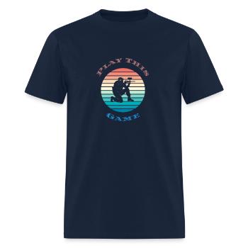 play the game - Men's T-Shirt - navy - Front - Jose (178cm)