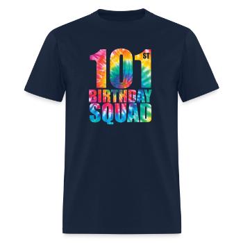 Tie-Dye 101st Birthday Squad 101 Years Old - Men's T-Shirt - navy - Front - Jose (178cm)