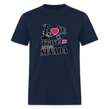 LasVegas Nevada - Men's T-Shirt - navy - Front - Jose (178cm)