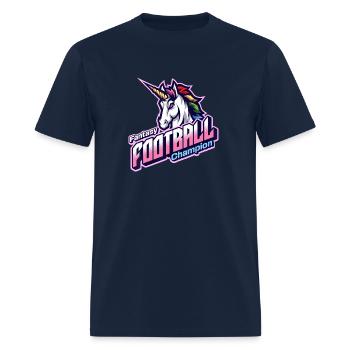 Fantasy Football Champion Funny Mens First Place U - Men's T-Shirt - navy - Front - Jose (178cm)