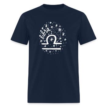 Libra Zodiac Sign - Men's T-Shirt - navy - Front - Jose (178cm)