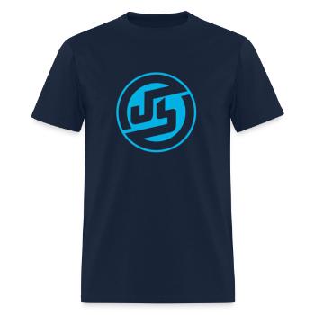 JS Round - Men's T-Shirt - navy - Front - Jose (178cm)