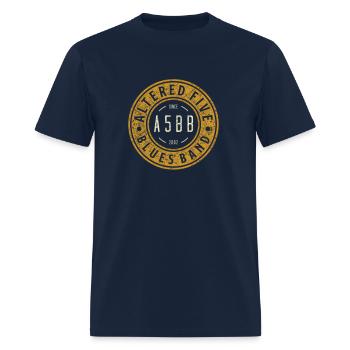 Altered Five Blues Band Mini Badge - Men's T-Shirt - navy - Front - Jose (178cm)