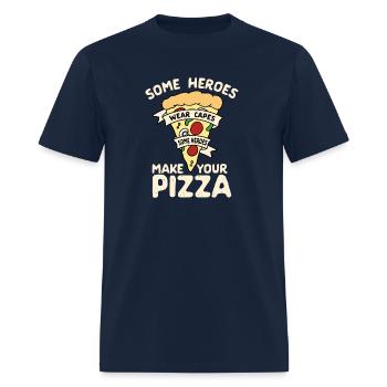 Pepperoni Pizza For - Men's T-Shirt - navy - Front - Jose (178cm)