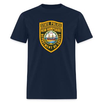 New Hampshire State Police - Men's T-Shirt - navy - Front - Jose (178cm)