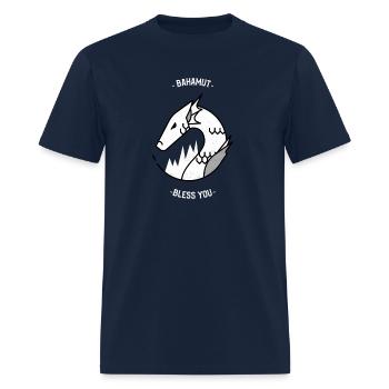 Bahamut Bless You - Men's T-Shirt - navy - Front - Jose (178cm)