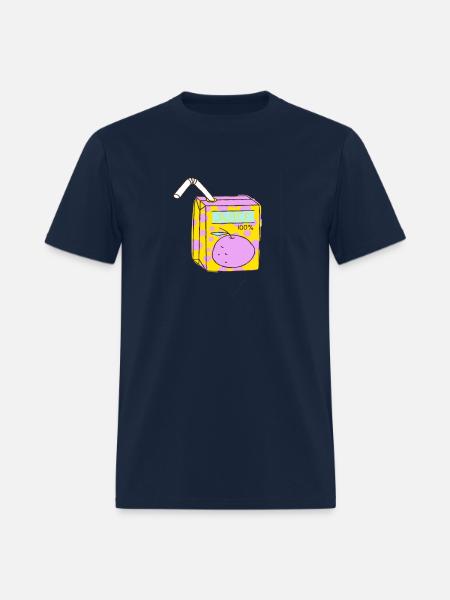 all juice no seeds - Men's T-Shirt - navy