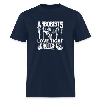 Arborists Love Tight Crotches Arborist - Men's T-Shirt - navy - Front - Jose (178cm)