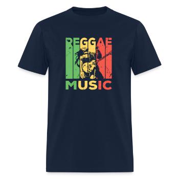 Musique Reggae T - T-shirt Homme - marine - Devant - Jose (178cm)