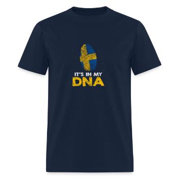 Sweden Swedish Flag Swede Scandinavian - Men's T-Shirt - navy - Front - Jose (178cm)