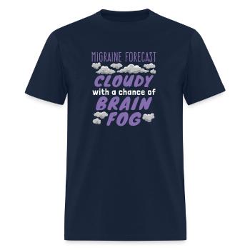 Migraine Forecast Brain Fog - Men's T-Shirt - navy - Front - Jose (178cm)