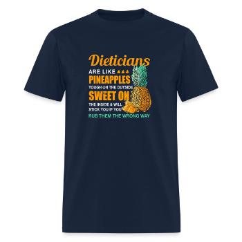 Dieticians Are Like Pineapples Nutritionist - Men's T-Shirt - navy - Front - Jose (178cm)