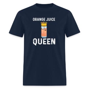 Orange Juice Queen For - Men's T-Shirt - navy - Front - Jose (178cm)