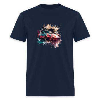 Sports Car Splash 4 - Men's T-Shirt - navy - Front - Jose (178cm)