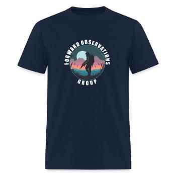 Forward Observations- Fog Scout - Men's T-Shirt - navy - Front - Jose (178cm)