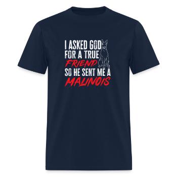 Belgian Malinois Belgian Shepherd - Men's T-Shirt - navy - Front - Jose (178cm)