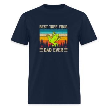 Tree Frog Vintage Best Tree Frog Dad Ever - Men's T-Shirt - navy - Front - Jose (178cm)