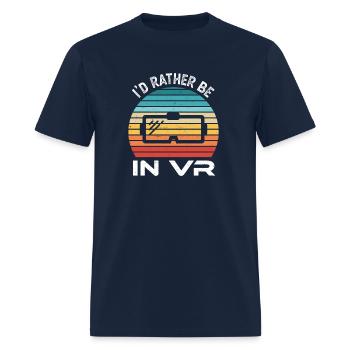 Je préfère être en réalité virtuelle VR - T-shirt Homme - marine - Devant - Jose (178cm)