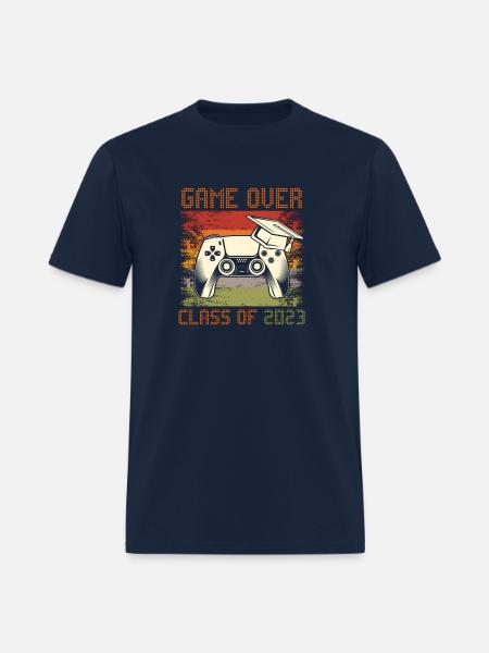 Game Over Class Of 2023 Senior 2023 School - Men's T-Shirt - navy