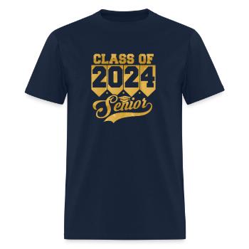 Class Of 2024 Senior High School - Men's T-Shirt - navy - Front - Jose (178cm)