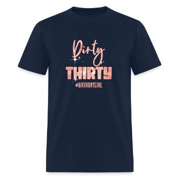 30Thy Rose Dirty Thirtygirl 30 - Men's T-Shirt - navy - Front - Jose (178cm)