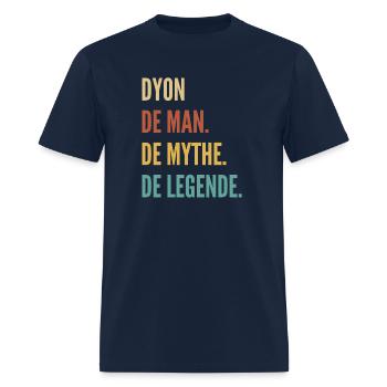 Dutch First Name - Dyon - Men's T-Shirt - navy - Front - Jose (178cm)