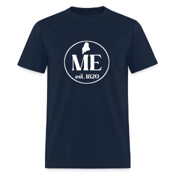 Portland Mainer Me - Vacances dans ville natale - T-shirt Homme - marine - Devant - Jose (178cm)