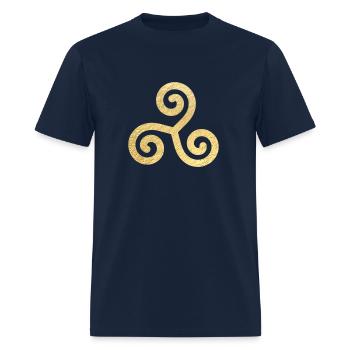 Celtic rals Knot Ancient Irish Gaelic Symbol - Men's T-Shirt - navy - Front - Jose (178cm)