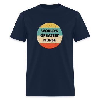 World'S Greatest Nurse - Men's T-Shirt - navy - Front - Jose (178cm)