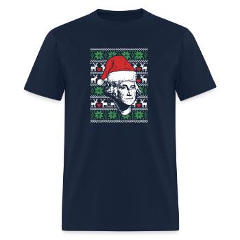 Ugly George Washington Patriotic President - Men's T-Shirt - navy - Front - Jose (178cm)
