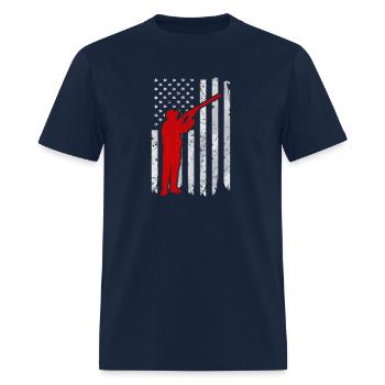 Chasse à l’arbalète au cerf Chasseur à queue blanche Arc de tir à l’arc - T-shirt Homme - marine - Devant - Jose (178cm)
