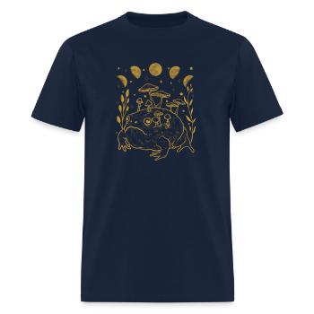 Dark Academia Moon Witchy Goblincore Aesthetic Fro - Men's T-Shirt - navy - Front - Jose (178cm)