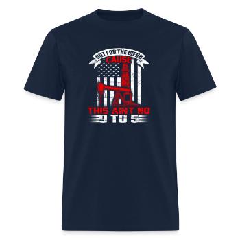 Le travailleur des champs pétrolifères de la plate-forme pétrolière n’est pas pour les faibles - T-shirt Homme - marine - Devant - Jose (178cm)