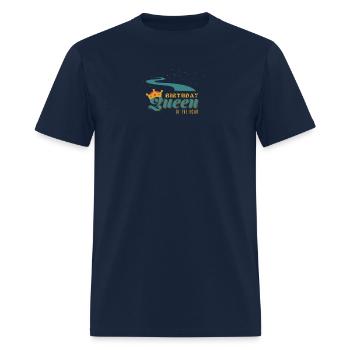 Birthday Gift For Her Queen Of The Road Running Qu - Men's T-Shirt - navy - Front - Jose (178cm)