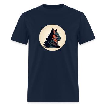 Cat mystical - Men's T-Shirt - navy - Front - Jose (178cm)
