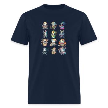 Skeleton Adventure Dungeon Characters Fantasy - Men's T-Shirt - navy - Front - Jose (178cm)