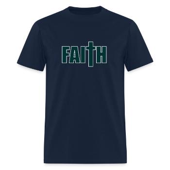 faith - Men's T-Shirt - navy - Front - Jose (178cm)